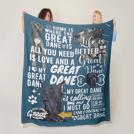 Great Dane Fleece Blanket