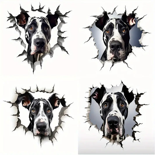 4in1 Great Dane Car Decal