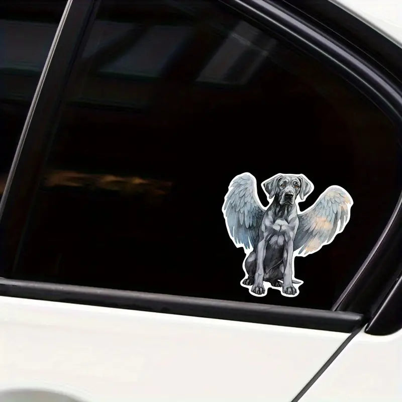 Angel Wings Great Dane Decal