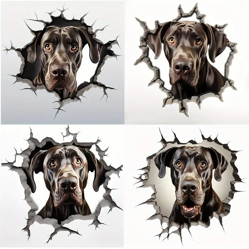 4in1 Great Dane Dog Car Decal