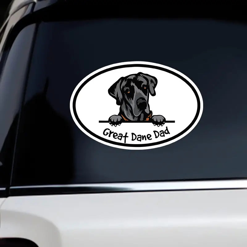 Great Dane Dad Decal