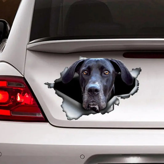 Black Great Dane Decal