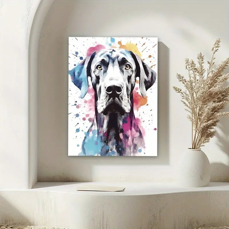 Great Dane Watercolor Canvas